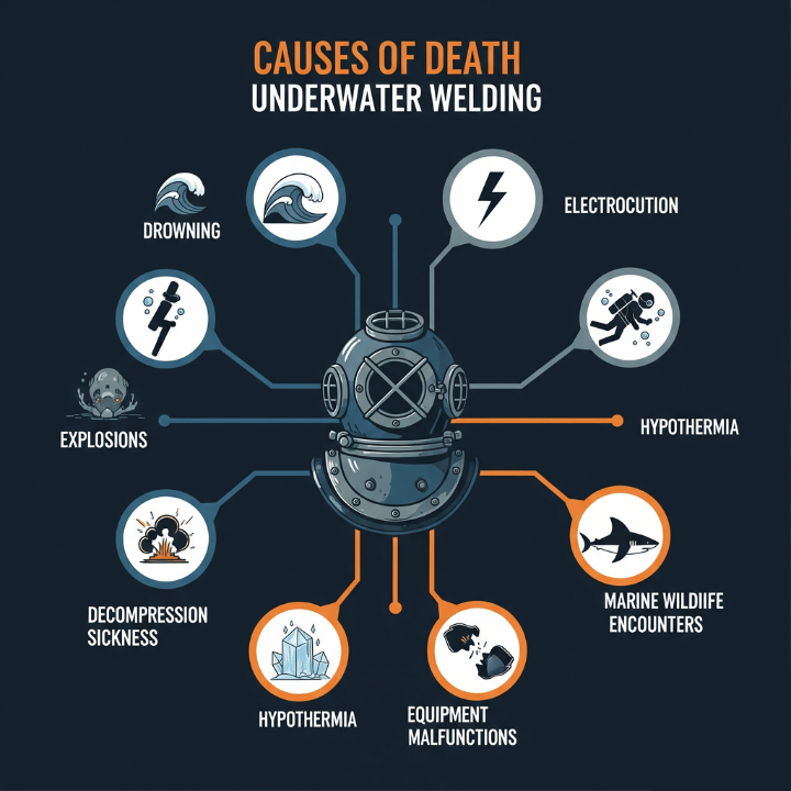 Common Causes of Death in Underwater Welding