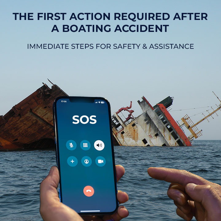 The first action required after a boating accident