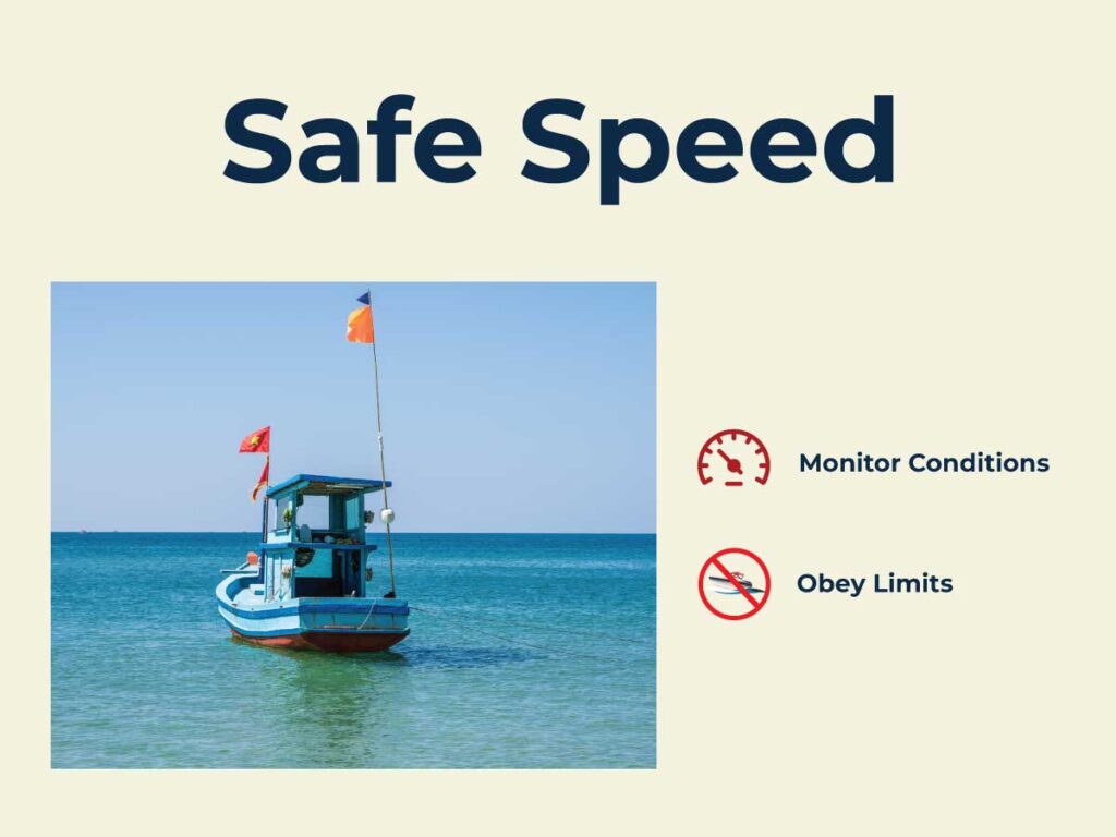 Maintain a safe speed