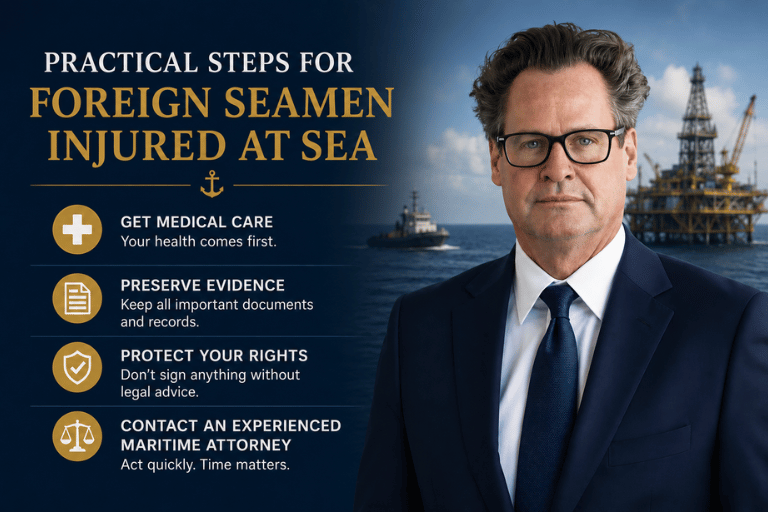 Practical Steps for Foreign Seamen Injured at Sea