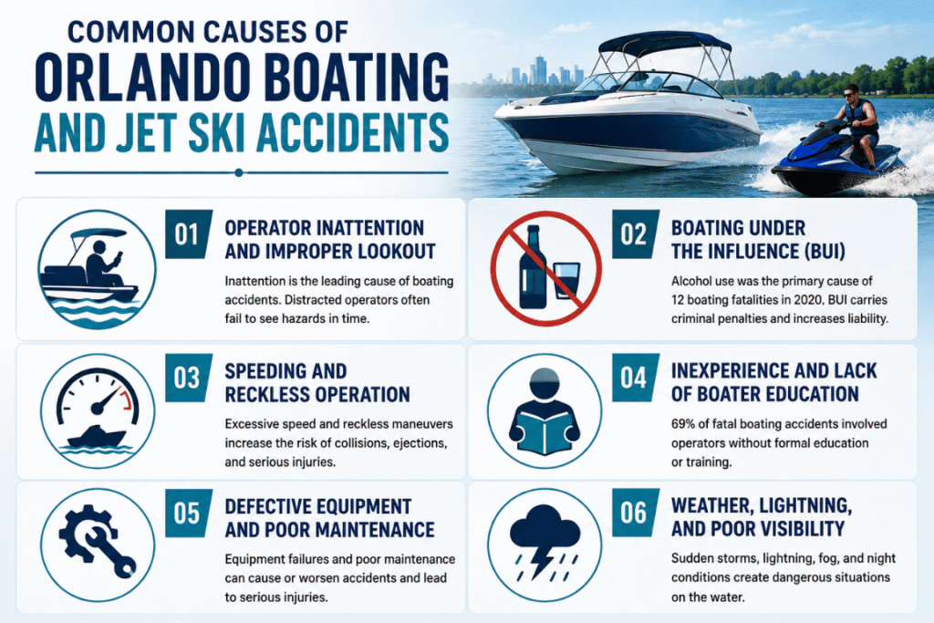 Common Causes of Orlando Boating and Jet Ski Accidents