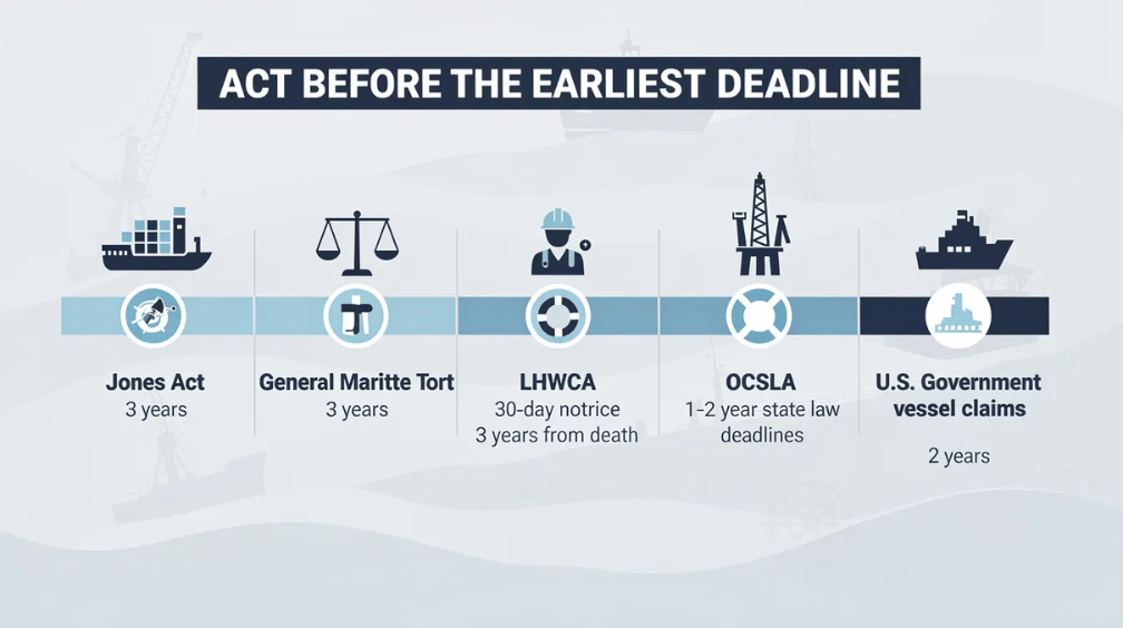 Maritime Cargo Crash Deadlines at a Glance