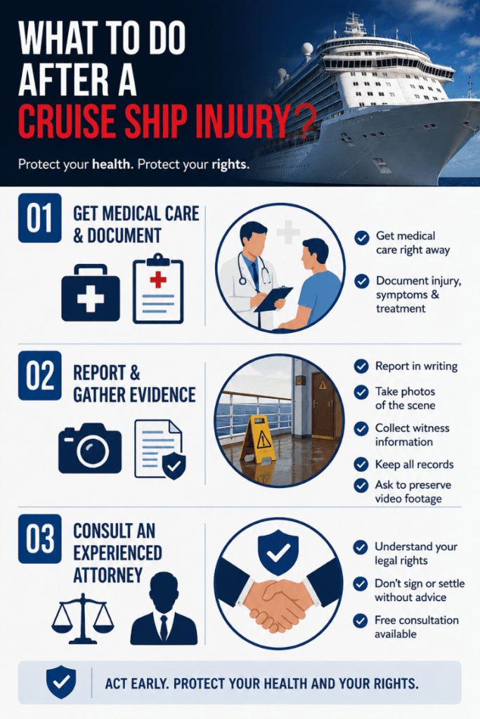 What To Do After a Cruise Ship Injury