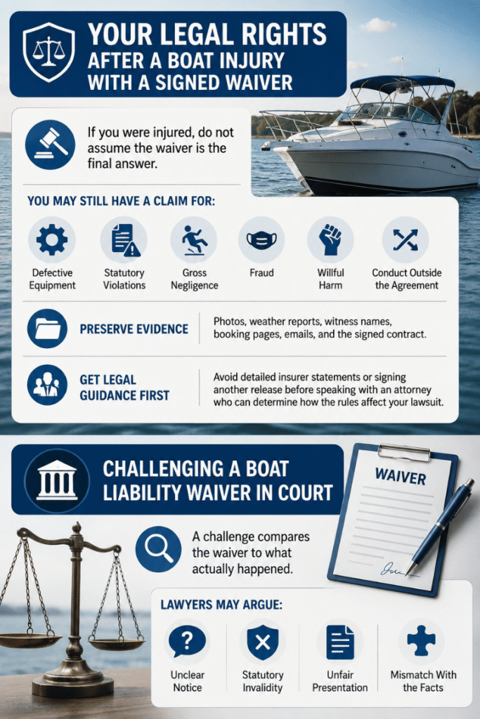 Your Legal Rights After a Boat Injury With a Signed Waiver