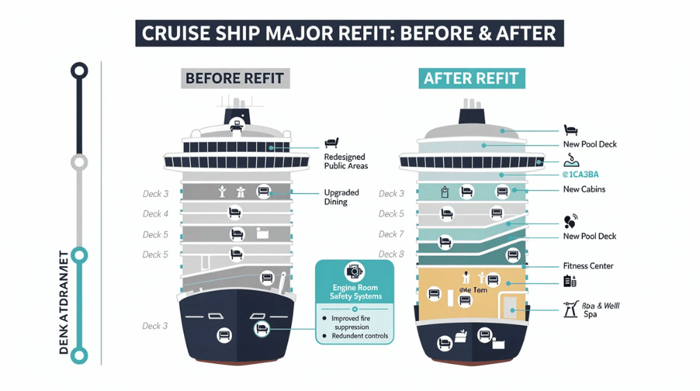 Carnival Triumph to Carnival Sunrise – A Before-and-After Look
